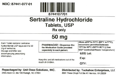 Sertraline HCl 50 mg (8744107701 Sertraline Hydrochloride 50 mg)